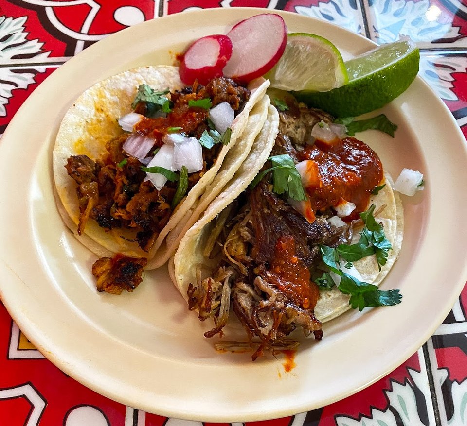 2 Chicken 2 Carnitas Tacos